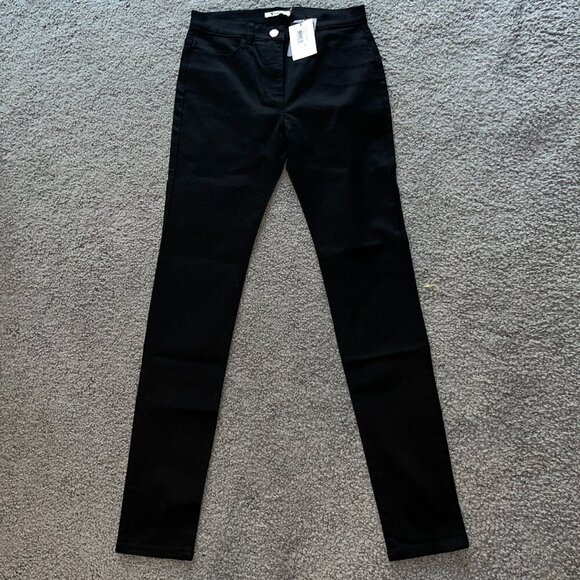 ALEXANDER WANG "T" BLACKEST BLACK CIGARETTE Stretch Jeans - New with Tags - 27 - Picture 1 of 13